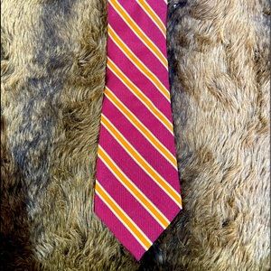 Express Burgundy & Orange tie